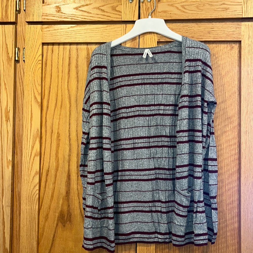 Mudd Lightweight Striped Cardigan